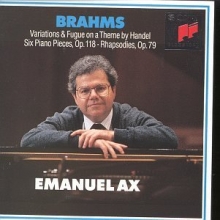 Cover art for Brahms: Handel Variations op 24, Six Piano Pieces op 118, Two Rhapsodies op 79 (CBS)