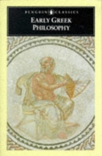 Cover art for Early Greek Philosophy (Penguin Classic)