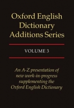 Cover art for Oxford English Dictionary Additions Series, Vol. 3