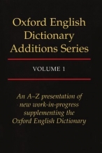 Cover art for Oxford English Dictionary Additions Series, Vol. 1