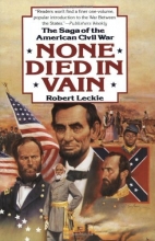 Cover art for None Died in Vain: The Saga of the American Civil War