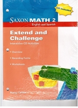 Cover art for Saxon Math 2: Extend & Challenge CD-ROM Kit