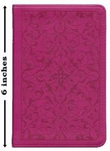 Cover art for The Holy Bible, ESV (English Standard Version), Containing the Old and New Testaments (Value Compact Bible; Wild Rose, Floral Design)