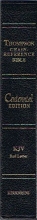 Cover art for Thompson Chain-reference Bible Special Centennial Edition, KJV, Red Letter; Containing: Thompsons's Original and Complete System of Bible Study with a Complete Numerical System of Chain References, Analysis of Books, Outline Studies of Characters....