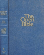 Cover art for Holy Bible - Containing the Old and New Testaments Authorized King James Version Red Letter Edition - The Open Bible Edition with Verse Translations and Cross References, Cyclopedic Index, Christian Life Outlines and Study Notes