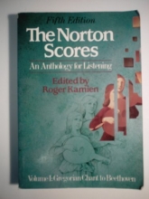Cover art for The Norton Scores Volume 1: from Chant to Beethoven
