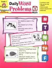 Cover art for Daily Word Problems, Grade 1 Math