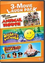Cover art for 3-Movie Laugh Pack: National Lampoon's Animal House / Dazed and Confused / Fast Times at Ridgemont High