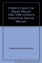 Cover art for Chilton's Import Car Manual 1992-1996 (Chilton's Import Auto Service Manual)