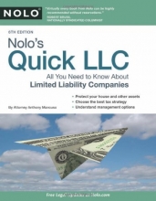 Cover art for Nolo's Quick LLC: All You Need to Know About Limited Liability Companies