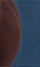 Cover art for Holy Bible: NIV (New International Version) Compact Thinline Bible - Duo-tone Brown and Blue