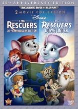 Cover art for The Rescuers: 35th Anniversary Edition  (Thee-Disc Blu-ray/DVD Combo in DVD Packaging)