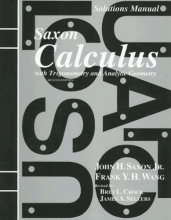 Cover art for Solutions Manual to accompany Saxon  Calculus with Trigonometry and Analytic Geometry