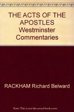 Cover art for THE ACTS OF THE APOSTLES Westminster Commentaries