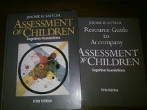 Cover art for Assessment of Children: Cognitive Foundations, 5th Edition