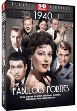 Cover art for Fabulous Forties - 50 Movie Pack: D.O.A - His Girl Friday - My Man Godfrey - Second Chorus - This is the Army - Whistle Stop + 44 more!