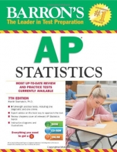 Cover art for Barron's AP Statistics with CD-ROM, 7th Edition (Barron's AP Statistics (W/CD))