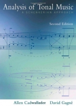 Cover art for Analysis of Tonal Music: A Schenkerian Approach