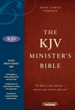 Cover art for Holy Bible: King James Version Minister's, Black, Genuine Leather