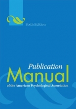 Cover art for Publication Manual of the American Psychological Association, Sixth Edition