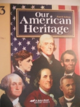 Cover art for Our American Heritage 3 A BEKA 4th ed,