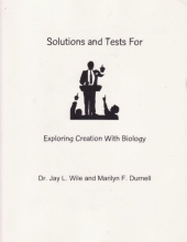 Cover art for Solutions and Tests For Exploring Creation With Biology