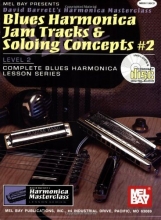 Cover art for Mel Bay Blues Harmonica Jam Tracks & Soloing #2 Concepts Book/CD Set (Harmonica Masterclass Series Level 2, 2)