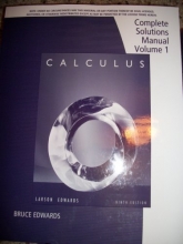 Cover art for Complete Solutions Manual ISBNS: 0547213018 9780547213019 (Larson's Calculus, Volume 2)