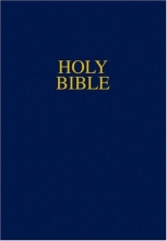 Cover art for The Holy Bible NIV Giant Print Reference Navy Imitation Leather- Walmart