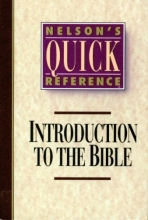 Cover art for Nelson's Quick Reference Introduction to the Bible (Nelson's Quick Reference Series)