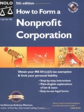 Cover art for How to Form a Nonprofit Corporation (5th Edition)
