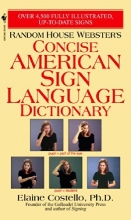 Cover art for Random House Webster's Concise American Sign Language Dictionary