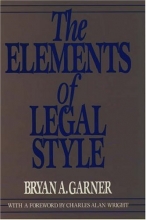 Cover art for The Elements of Legal Style