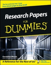 Cover art for Research Papers For Dummies