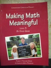 Cover art for Making Math Meaningful: Level 3, Parent/Teacher Guide