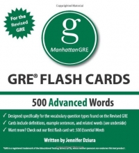 Cover art for 500 Advanced Words, 1st Edition: Manhattan GRE Vocabulary Flash Cards