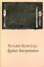 Cover art for Against interpretation, and other essays