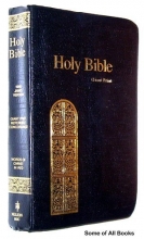 Cover art for Holy Bible King James Version Giant Print Reference Concordance, Words of Christ in Red (883C)