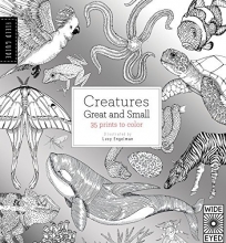Cover art for Field Guide: Creatures Great and Small: 35 prints to color