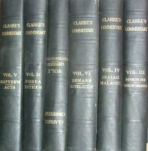 Cover art for Clarke's Commentary:The Holy Bible Containing the Old and New Testaments with a Commentary and Critical Notes (6 Volume Set)