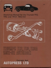 Cover art for Triumph TR2, TR3, TR3A, 1952-62, autobook: Workshop manual for the Triumph TR2, TR3, and TR3A, 1952-62 (The Autobook series of workshop manuals)