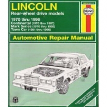 Cover art for Lincoln Rear-Wheel Drive Automotive Repair Manual: 1970-96 (Haynes Automotive Repair Manuals)