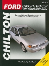 Cover art for Ford Escort & Tracer: 1991 thru 2000 (Chilton's Total Car Care Repair Manuals)