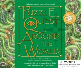 Cover art for Puzzle Quest Around the World (Puzzle Quest Board Game Books)