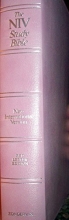 Cover art for The Study Bible: New International Version/Tea Rose Bonded Leather