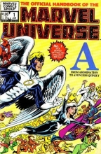 Cover art for Essential Official Handbook Of The Marvel Universe Volume 1 TPB (Essential (Marvel Comics))