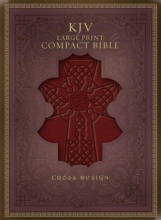 Cover art for KJV Large Print Compact Bible, Burgundy Imitation Leather