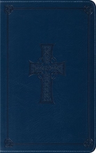 Cover art for ESV Thinline Bible, TruTone, Royal Blue, Celtic Cross Design,  Red Letter Text