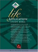 Cover art for Life Application Study Bible: New Living Translation Black Bonded Leather (Thumb Index)