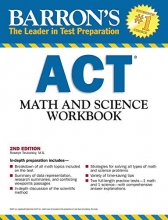 Cover art for Barron's ACT Math and Science Workbook, 2nd Edition (Barron's Act Math & Science Workbook)